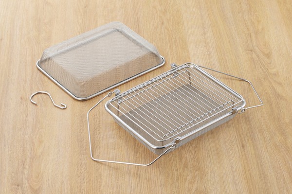 ヨシカワ（yoshikawa） ドライフルーツや干し野菜が作れるコンパクトなステンレス角型干しかご YJ3477 thumbnail 2