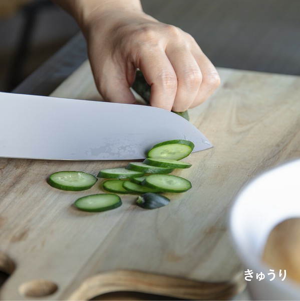 CB JAPAN（シービージャパン） atomico 三徳包丁 17.8cm 食洗機対応 汚れがつきにくい三徳包丁 フッ素加工 グレー thumbnail 7