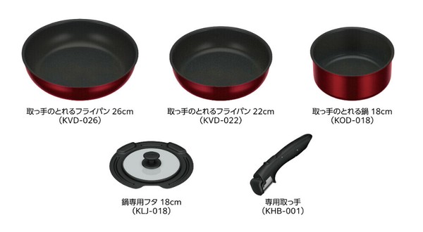 サーモス（THERMOS） 取っ手のとれる フライパン3点セット DA IH・ガス対応 thumbnail 7