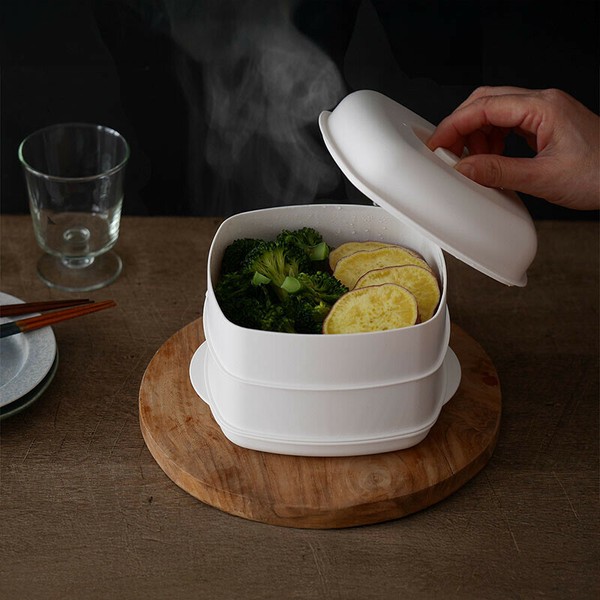 TableCraft（テーブルクラフト） 蒸し器 2段 ホワイト 510-57 thumbnail 7