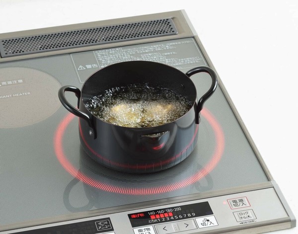 ヨシカワ（yoshikawa） NEW グルメパワー 共柄 天ぷら鍋 16cm 鉄製 打ち出し SJ3171 thumbnail 4