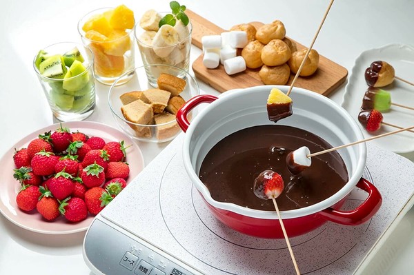 高木金属（TAKAGI METAL） ホーローフライ & フォンデュ鍋 20cm ガス火・IH対応 レッド HT-20RW thumbnail 5