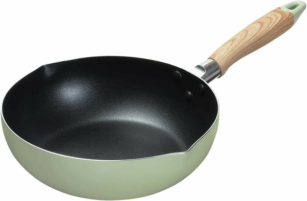 パール金属（PEARL LIFE） ナチュラルクックピュア 深型フライパン24cm(グリーン)  HB-6667 thumbnail 2