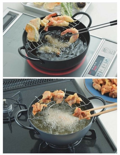 Tanabe Kanagu（田辺金具） 燕の職人 わたしのこだわり 天ぷら鍋20cm 窒化処理 thumbnail 6