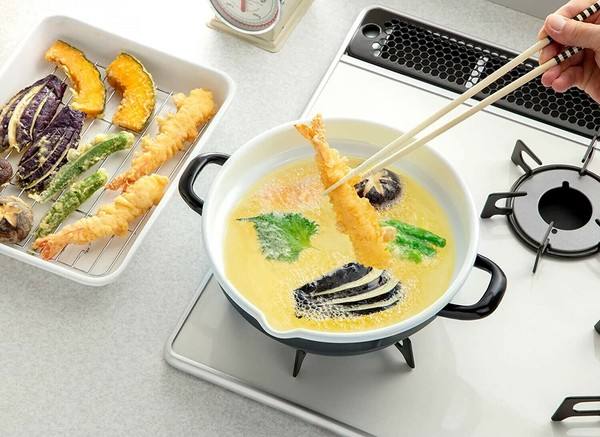 高木金属（TAKAGI METAL） ホーロー天ぷら鍋24cm BW 商品単体のご購入となります。 thumbnail 3