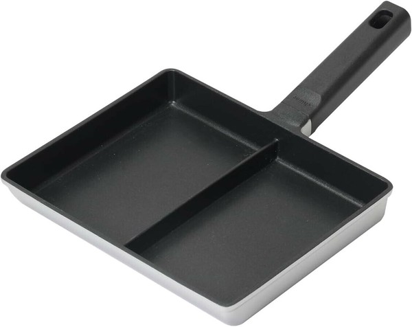パール金属（PEARL LIFE） チーノ ツインパン 仕切付 IH対応 ふっ素加工 アルミ ダイキャスト製 HC-74 thumbnail 3