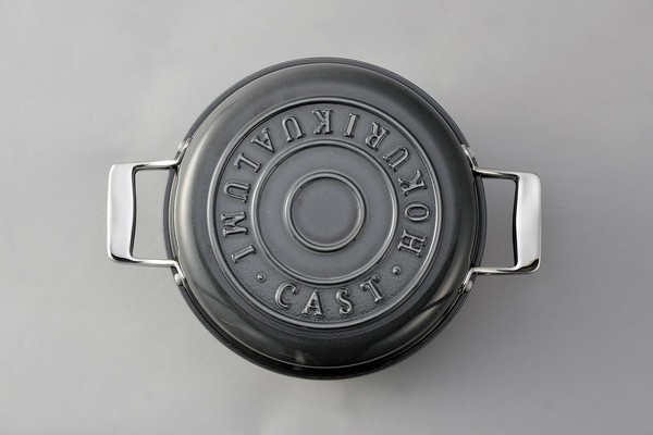 北陸アルミニウム（hokua） HAMON琺瑯鍋 無水調理鍋 青墨 21cm＜日本製＞【ガス火専用】 thumbnail 6