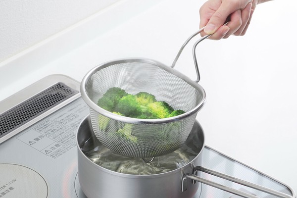 ヨシカワ（yoshikawa） 脚付きステンレス製両手付丸型ザル 19cm 日本製 1686195 thumbnail 5