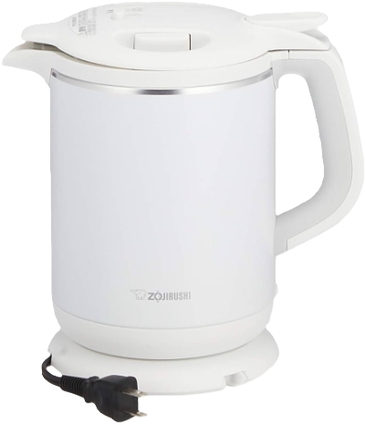 【象印】 電気ケトル 0.8L 沸騰後1時間90℃保温 コーヒードリップ用機能付き ホワイト CK-AX