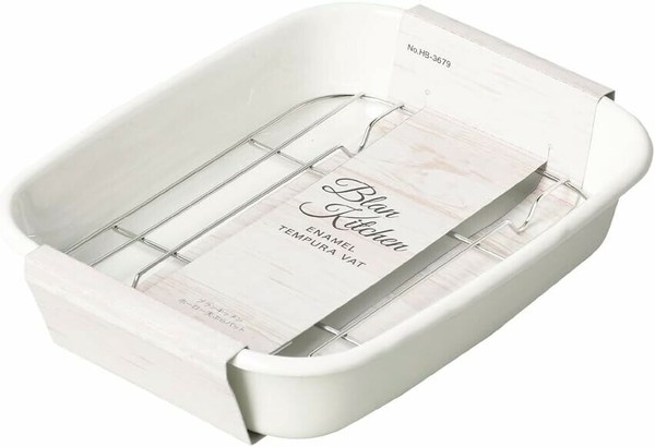 パール金属（PEARL LIFE） ブランキッチン ホーロー天ぷらバット HB-3679 thumbnail 3