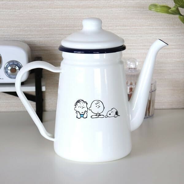 タマハシ ホーローカフェポット スヌーピー 豊琺瑯 SNJ-2305 日本製 ガス火専用 thumbnail 5