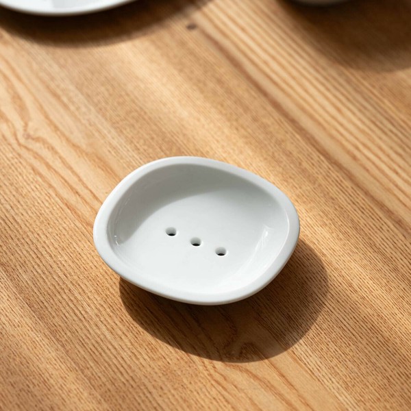 Miyama Shokki-ten(深山食器店) slope-スロープ- ティーバッグトレイ 白磁