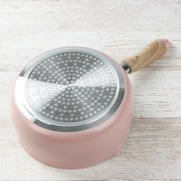 パール金属（PEARL LIFE） ナチュラルクックピュア 平鍋18cm(ピンク) HB-6659 thumbnail 4