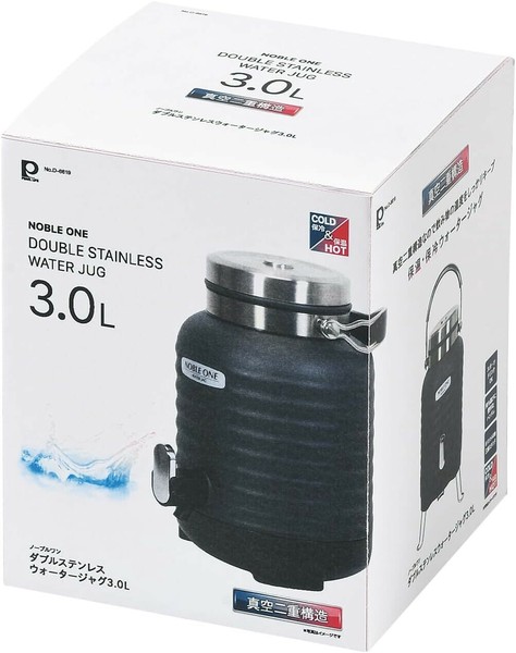 パール金属（PEARL LIFE） ジャグ ウォータージャグ 3L ダブルステンレス ノーブルワン D-6619 thumbnail 3