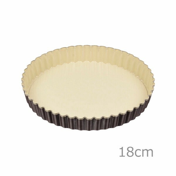 パール金属（PEARL LIFE） ラフィネ ふっ素加工タルト型 底取れ式18cm thumbnail 2