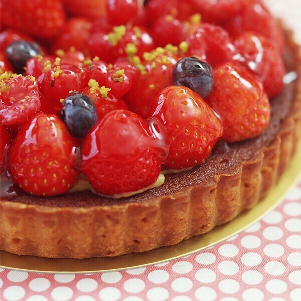 パール金属（PEARL LIFE） ラフィネ ふっ素加工タルト型 底取れ式18cm thumbnail 3