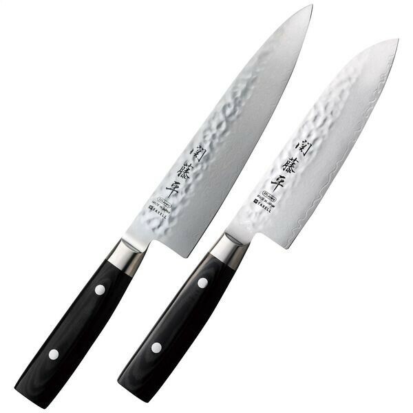 ヤクセル（YAXELL） 関藤平 37層ダマスカス包丁セット ブラック 三徳165mm シェフナイフ200mm 30699 thumbnail 2