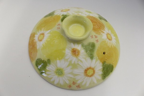 松本陶器（Matsumoto Toki） 黄彩色絵花 8号 IH土鍋 thumbnail 3