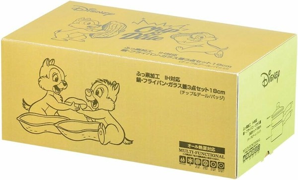 パール金属（PEARL LIFE） ガラス蓋 3点セット チップ&デール WD-9068 thumbnail 9