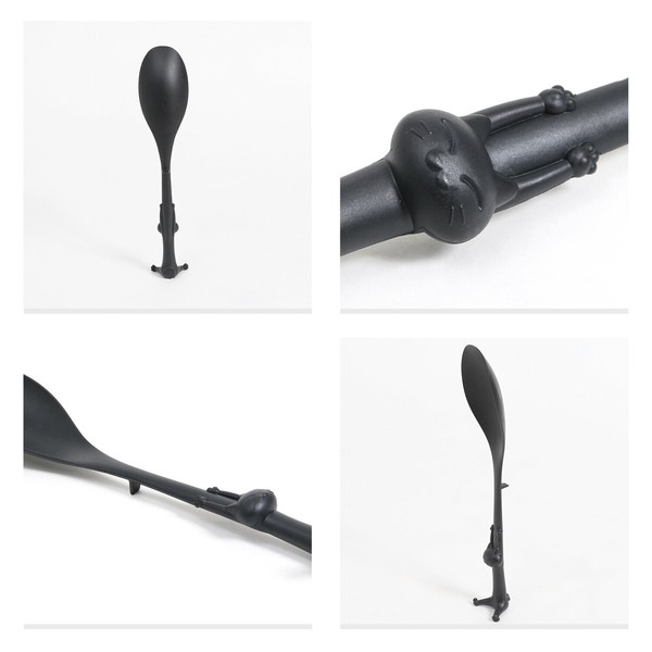 TableCraft（テーブルクラフト） キッチンツール ブラック 黒猫 マルチスプーン 510-20 thumbnail 4