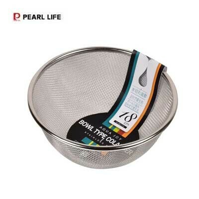 パール金属（PEARL LIFE） アクアジョイ ステンレス製 ボール 型 ザル 18cm HB-1772