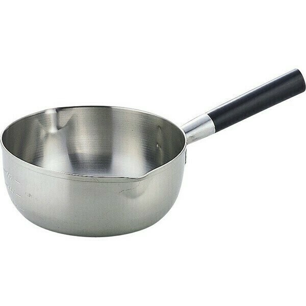 竹井器物（たけいきぶつ） 雪平鍋 18cm プロ仕様 三層鋼  目盛付 IH対応 YK-252 thumbnail 3