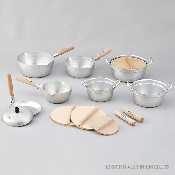 北陸アルミニウム（hokua） 萬彩伝 （段付鍋、雪平鍋、親子鍋、木蓋）萬彩伝木蓋20cm