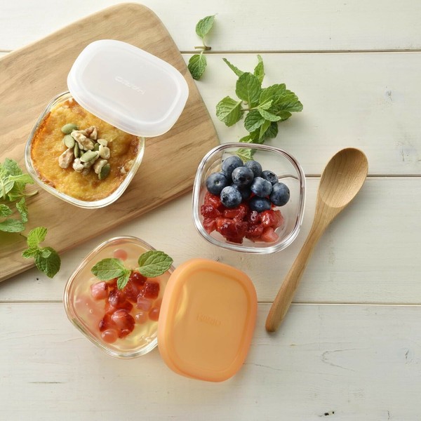 HARIO（ハリオ） HARIO ハリオ 耐熱 ガラス製 保存容器 3個入 カラフル 日本製 MKK-SI-2024 thumbnail 2