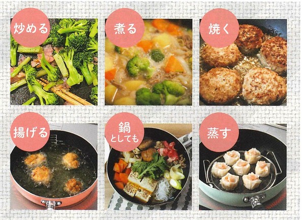 パール金属（PEARL LIFE） ふっ素加工 IH対応 目盛付 料理 フライパン22cm ピンク HC-67 thumbnail 8