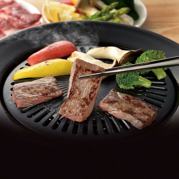 パール金属（PEARL LIFE） ふっ素樹脂加工丸型焼肉グリル32㎝ HB-6316 thumbnail 4