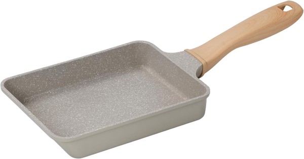 玉子焼き 13cm×18cm 軽量 ガス火専用 マーブルコート こびりつきにくい クリューム HC-1354 thumbnail 2