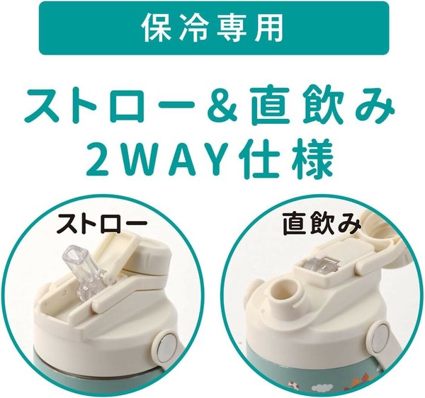 パール金属（PEARL LIFE） 2WAYキッズボトル400(恐竜) 保冷専用 HC-908 パール金属 thumbnail 4