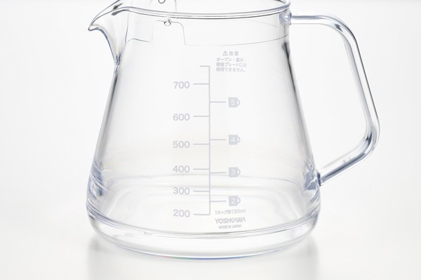 ヨシカワ（yoshikawa） 割れにくい素材のコーヒーサーバー 750ml ブラウン 日本製 SJ3836