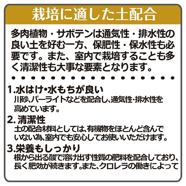 Richell（リッチェル） クロレラの恵みR多肉とサボテンの土 1L thumbnail 4