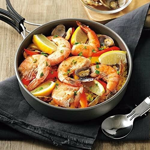 KAKUSEE（カクセー） GoGoキャンプメシ ポータブルキャンピングフライパン19cm 直火専用 thumbnail 4