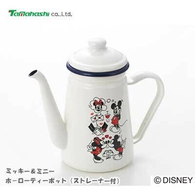 タマハシ ミッキー＆ミニー ホーローカフェポット 1.1L MMJ-05