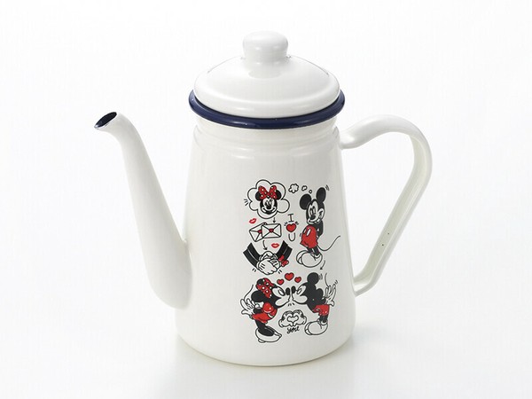 タマハシ ミッキー＆ミニー ホーローカフェポット 1.1L MMJ-05 thumbnail 2