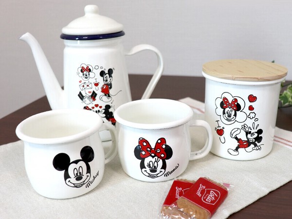 タマハシ ミッキー＆ミニー ホーローカフェポット 1.1L MMJ-05 thumbnail 3
