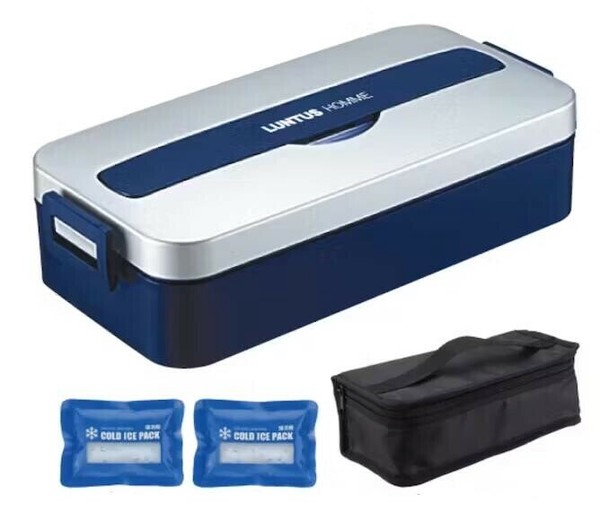 ASVEL（アスベル） ランタス お弁当箱 MC800C保冷剤・バッグ付 シルバー ランチボックス thumbnail 3