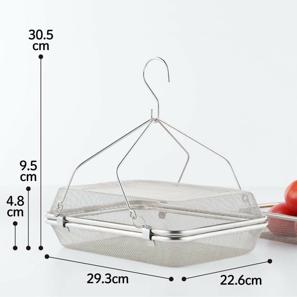 ヨシカワ（yoshikawa） 暮らし良い道具 ステンレス角型干しかご 2段 ドライフルーツ バスケット YJ3860 thumbnail 4