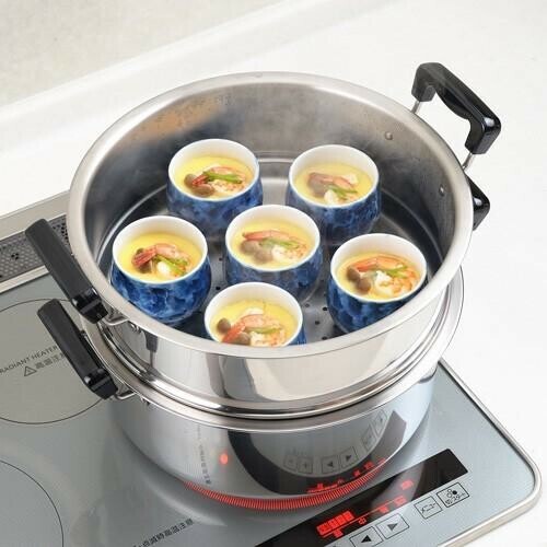 ヨシカワ（yoshikawa） 蒸しもの鍋満菜 二段蒸し器 30㎝ SH9868 thumbnail 5