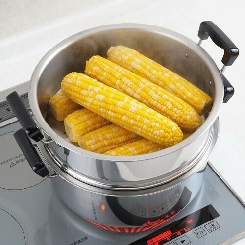 ヨシカワ（yoshikawa） 蒸しもの鍋満菜 二段蒸し器 30㎝ SH9868 thumbnail 6