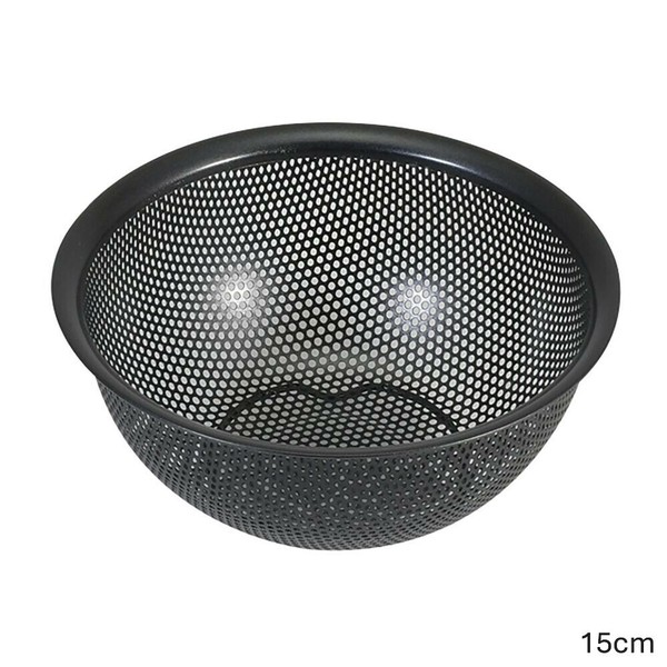 リバティーコーポレーション(Liberty Corporation) シリコーン加工 ステンレス製 パンチングザル 15cm 足付 ブラック LD-450