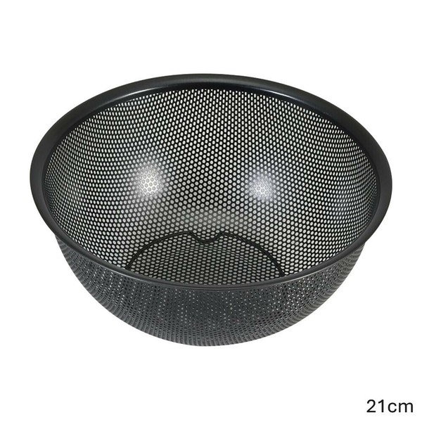 リバティーコーポレーション（Liberty Corporation） シリコーン加工 ステンレス製 パンチングザル 15cm 足付 ブラック LD-450 thumbnail 4