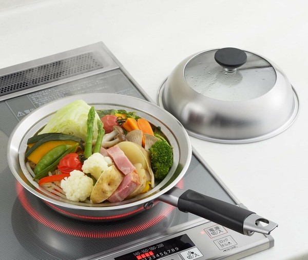 ヨシカワ（yoshikawa） 見える！フライパン用蒸し器20-22cm YJ3211 thumbnail 9