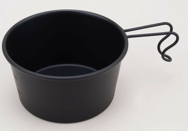 PTYGRACE(プティグレース) ステンレス シェラカップ ブラック 600ml 目盛付