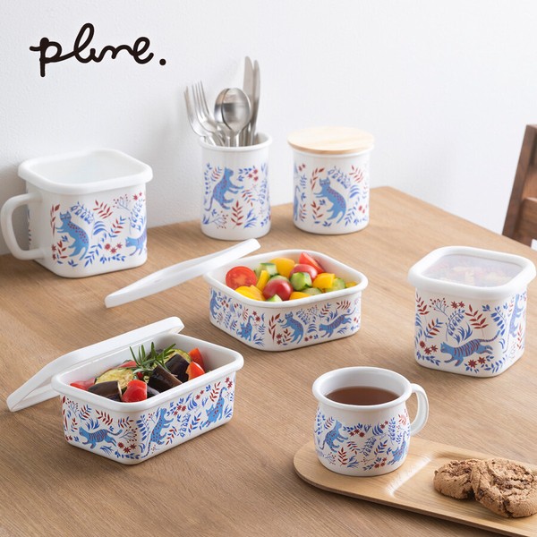 プルーン「Plune.」 ホーロープチミルクパン「ねこねこ」 ミニ 片手鍋 離乳食 ホットミルク ガス火専用 thumbnail 2
