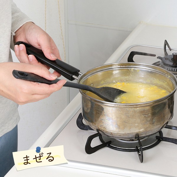 Astro（アストロ） スパチュラ ブラック 抗菌 備長炭入り 食洗機対応 マルチスプーン ブラック 1本 510-40 thumbnail 2