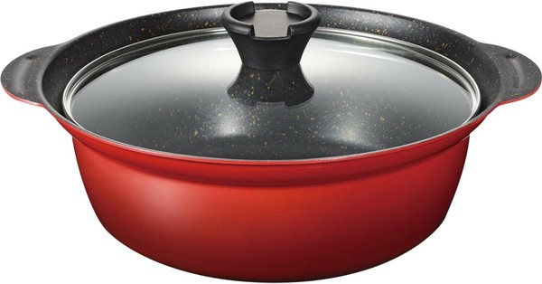 和平フレイズ（FREIZ） なごみ丈膳IH対応 フチ付卓上鍋24cm 34人用