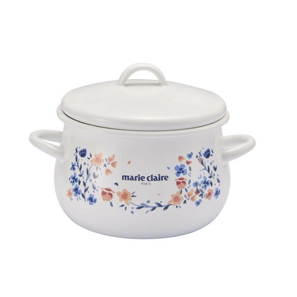 タマハシ マリ・クレールホーロー両手鍋16cm Fleurette MCY-04  豊琺瑯 thumbnail 2